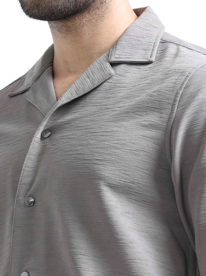 Light Fawn Full Sleeve Shirt For Men