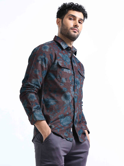 Barossa Printed Full Sleeve Shirt For Men c