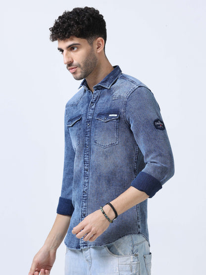 Mist Blue Denim Shirt