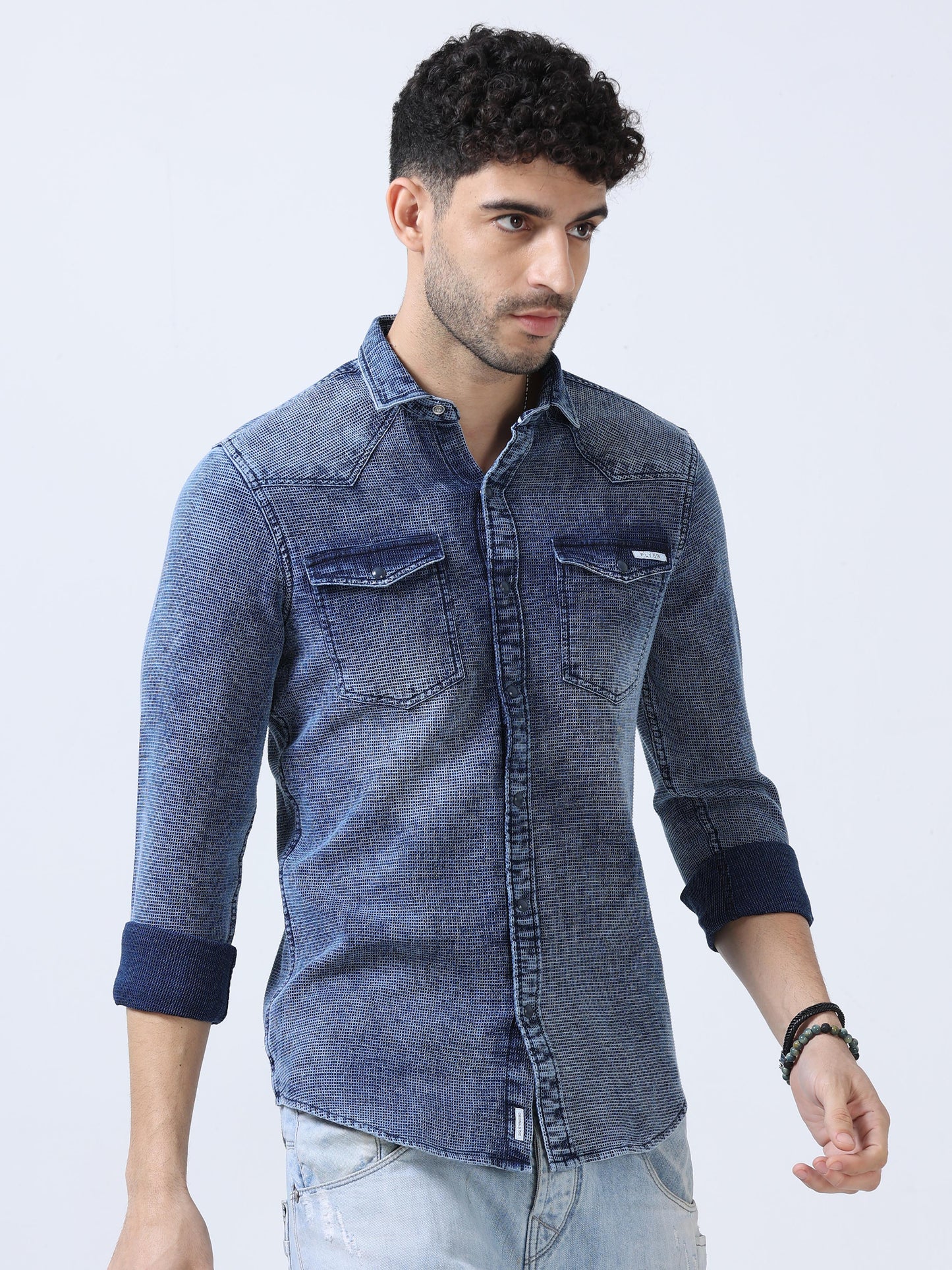 Mist Blue Denim Shirt