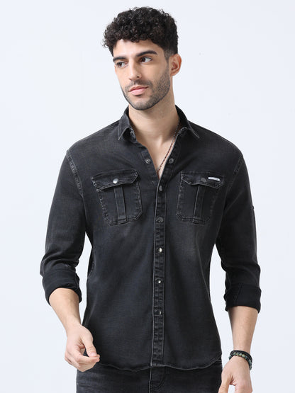 Charcoal Denim Shirt