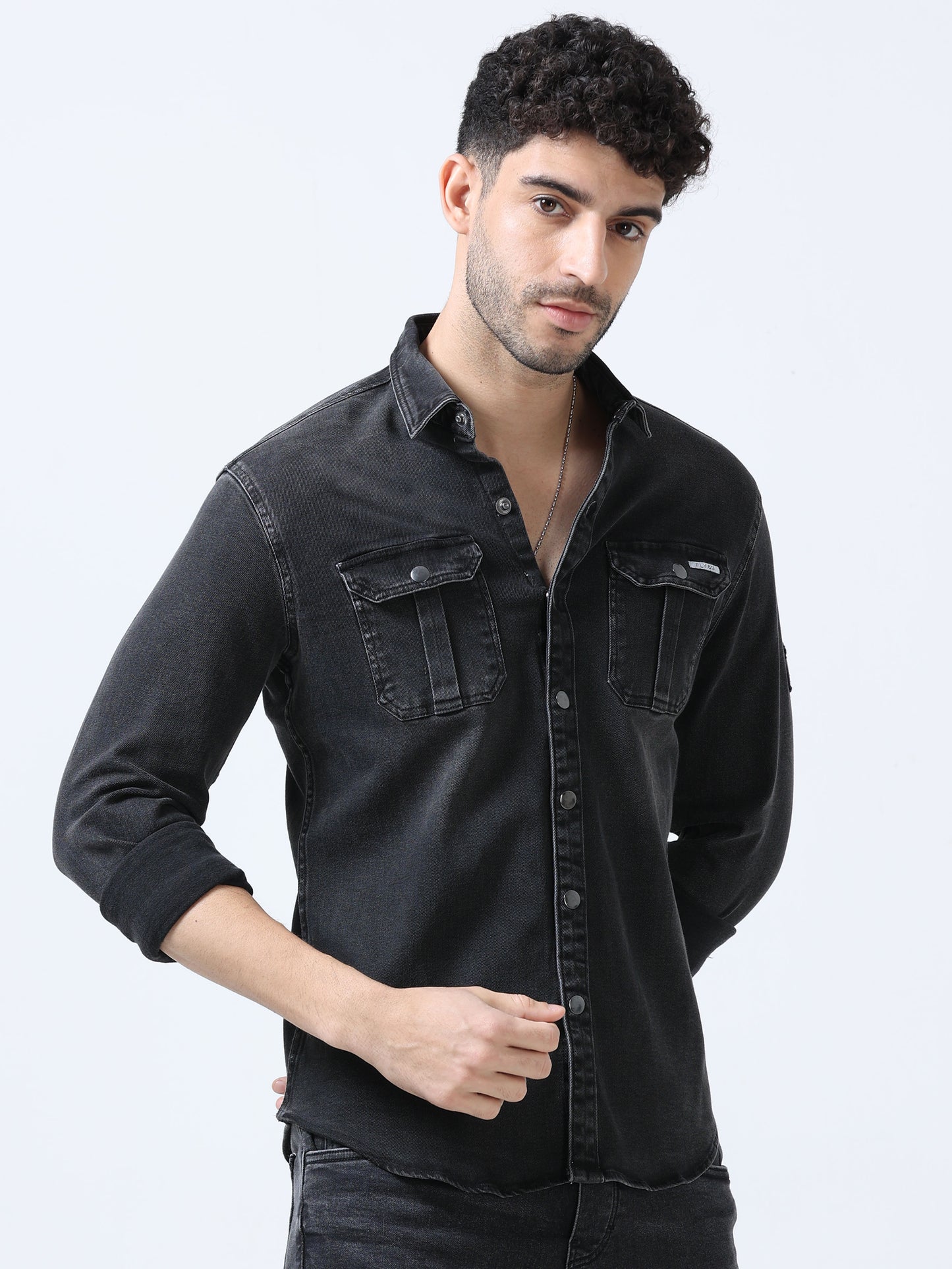 Charcoal Denim Shirt