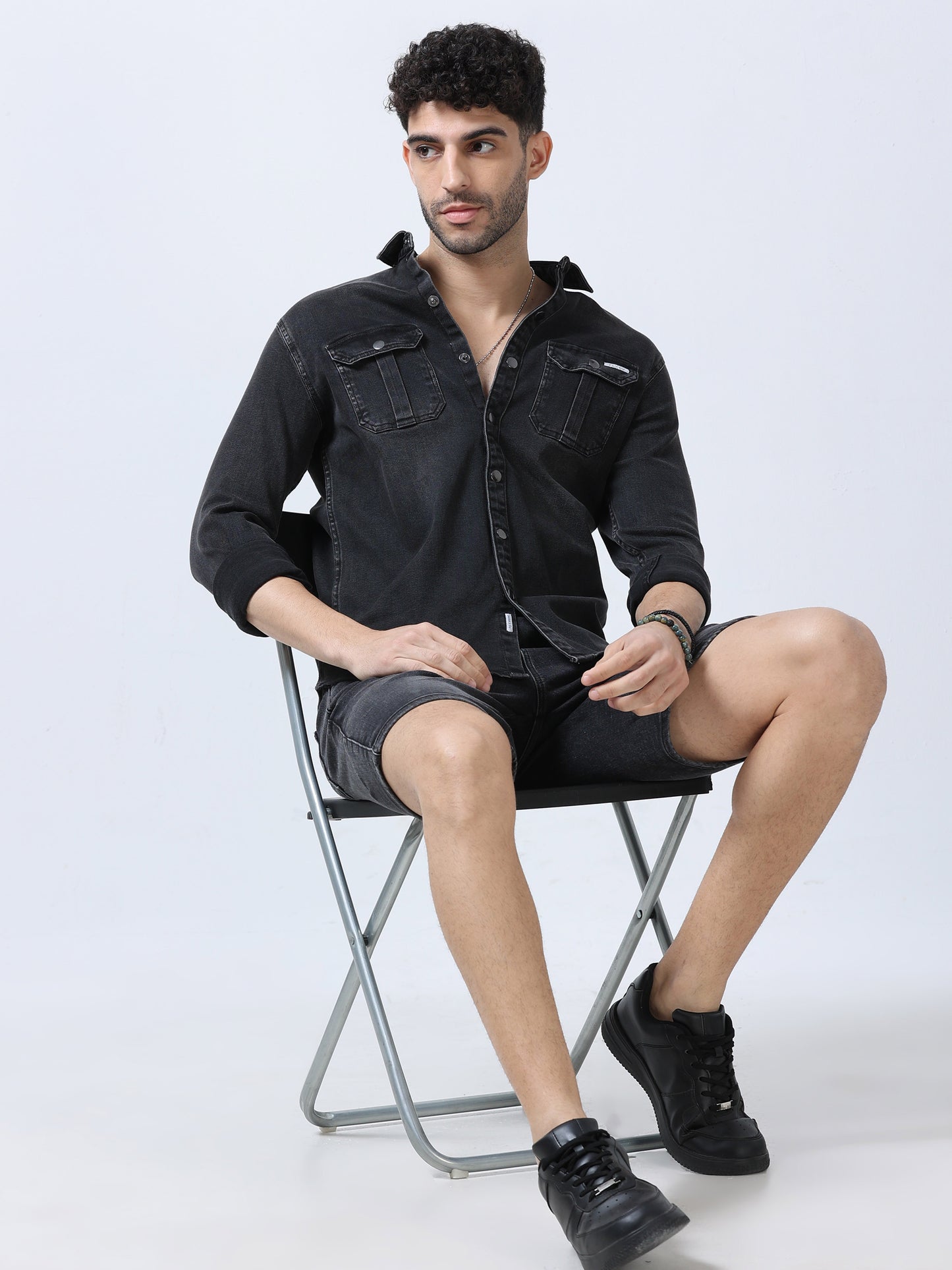 Charcoal Denim Shirt