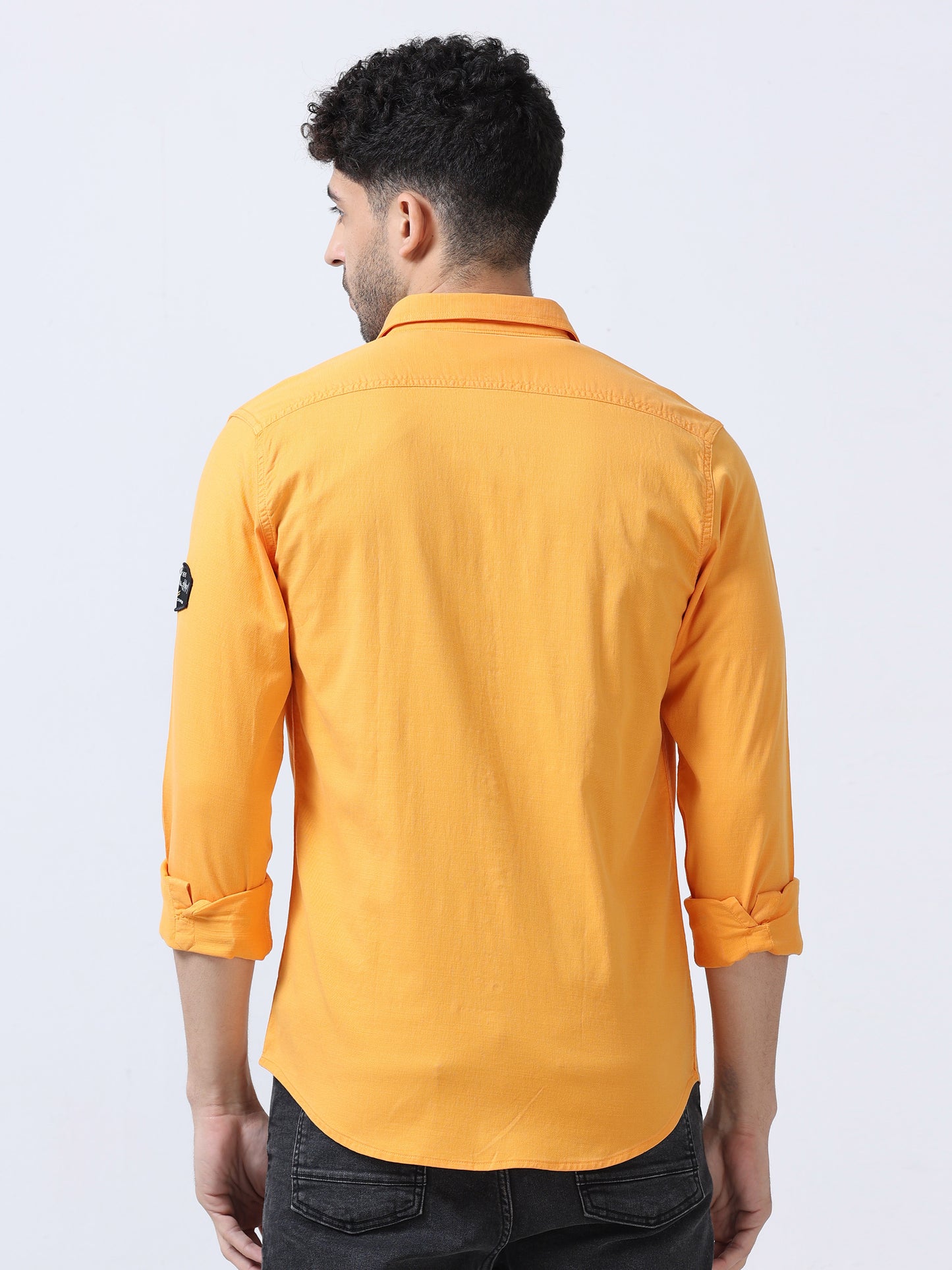 Orange Double Pocket Shirt