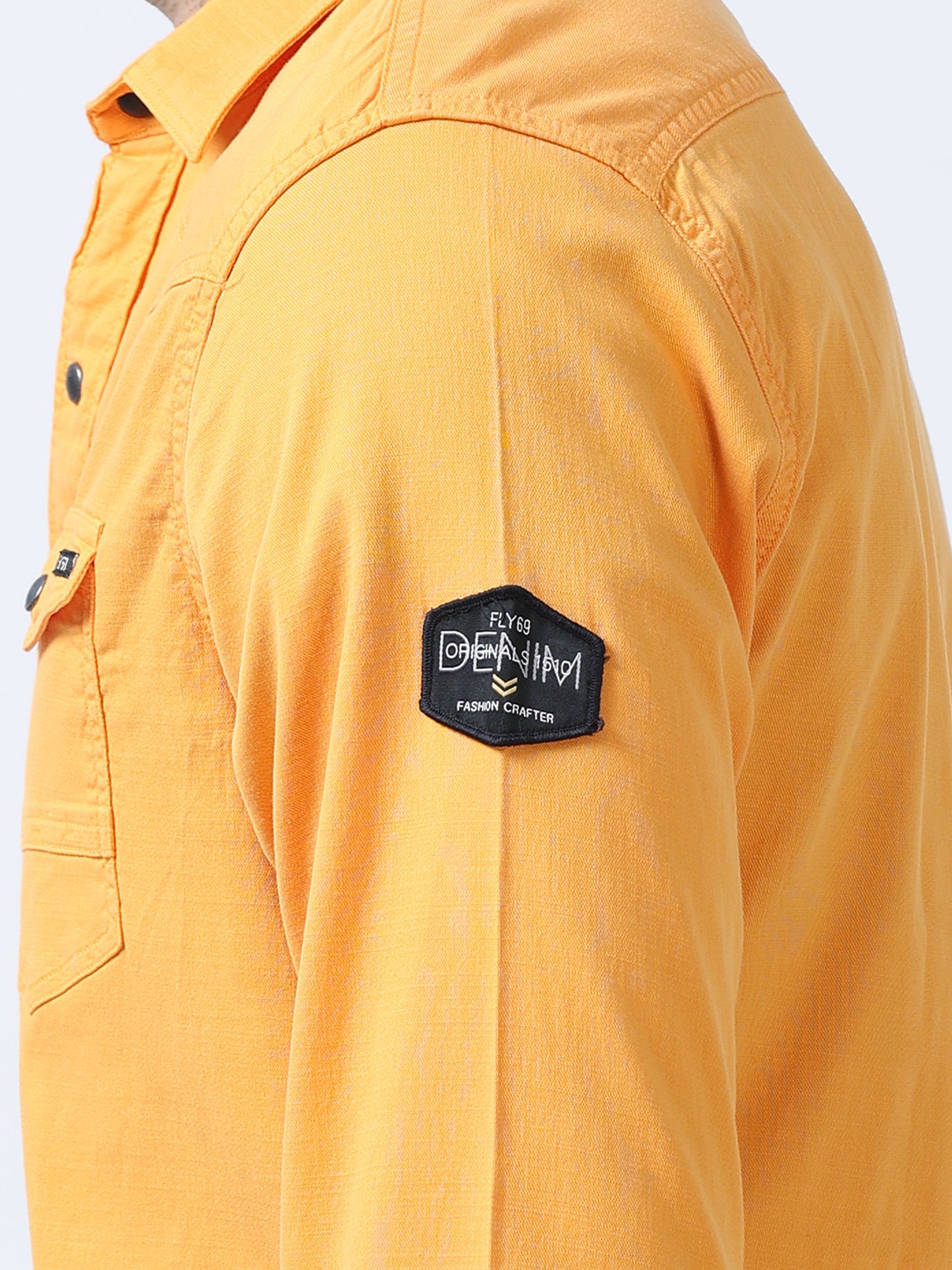 Orange Double Pocket Shirt