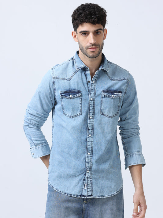 Rock Blue Denim Shirt