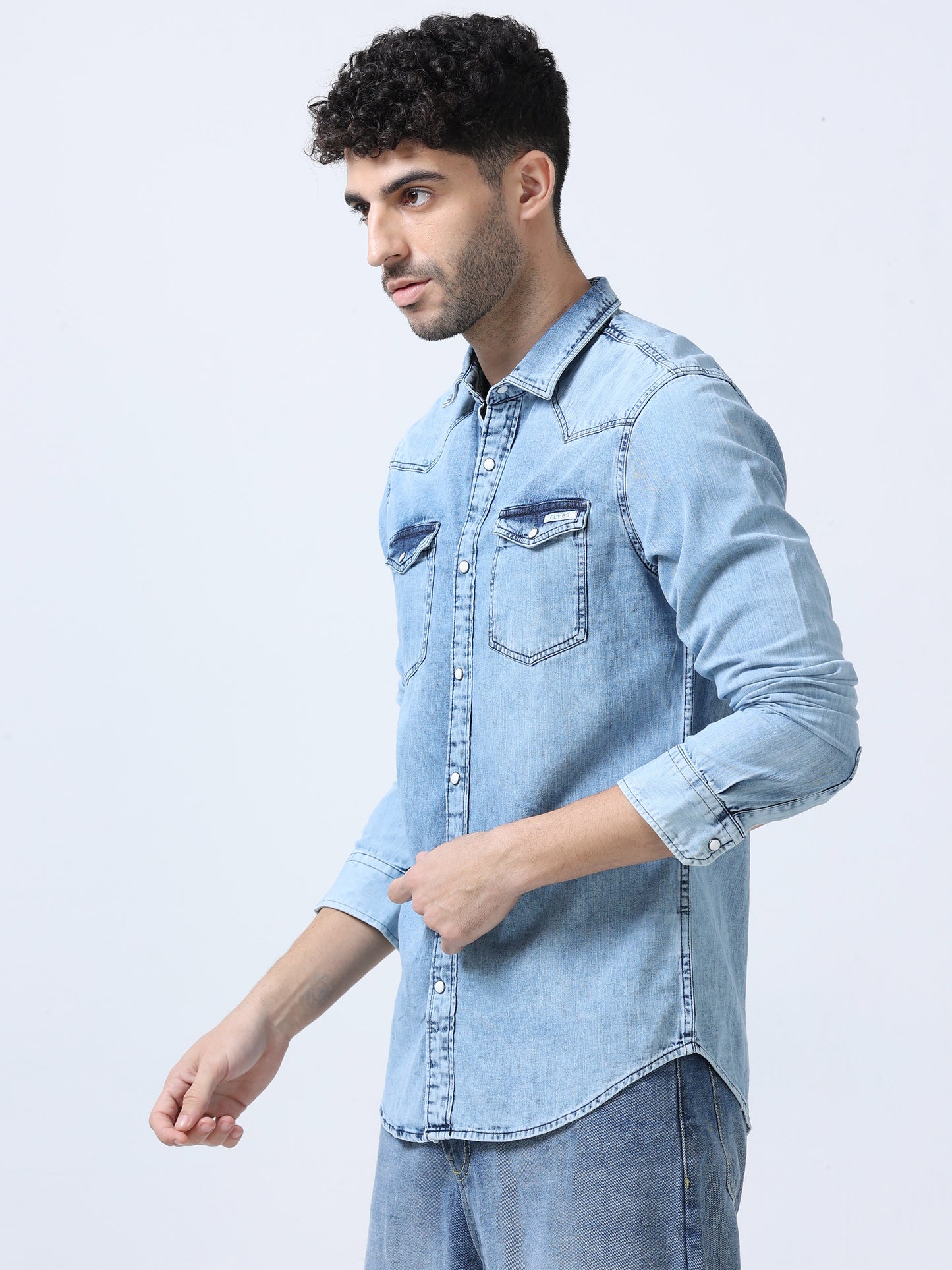 Rock Blue Denim Shirt