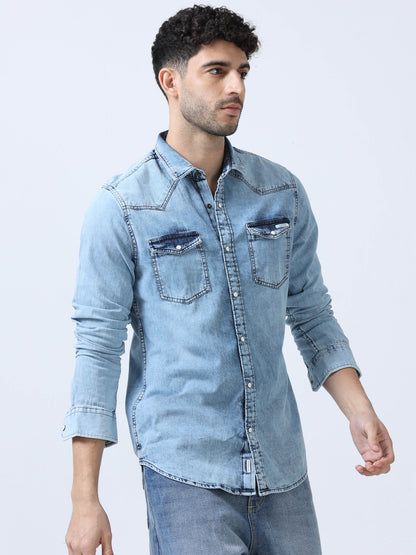 Rock Blue Denim Shirt