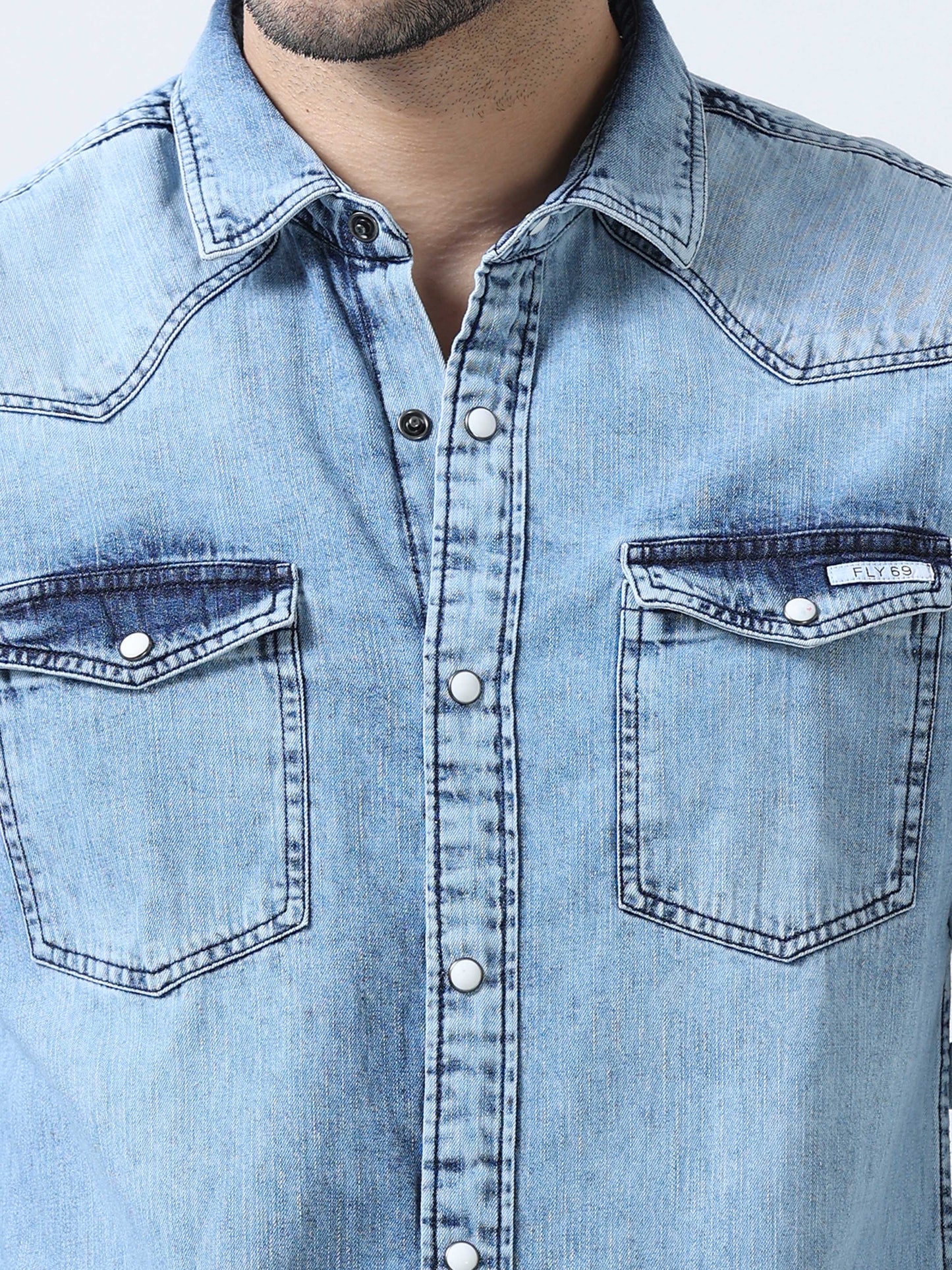 Rock Blue Denim Shirt