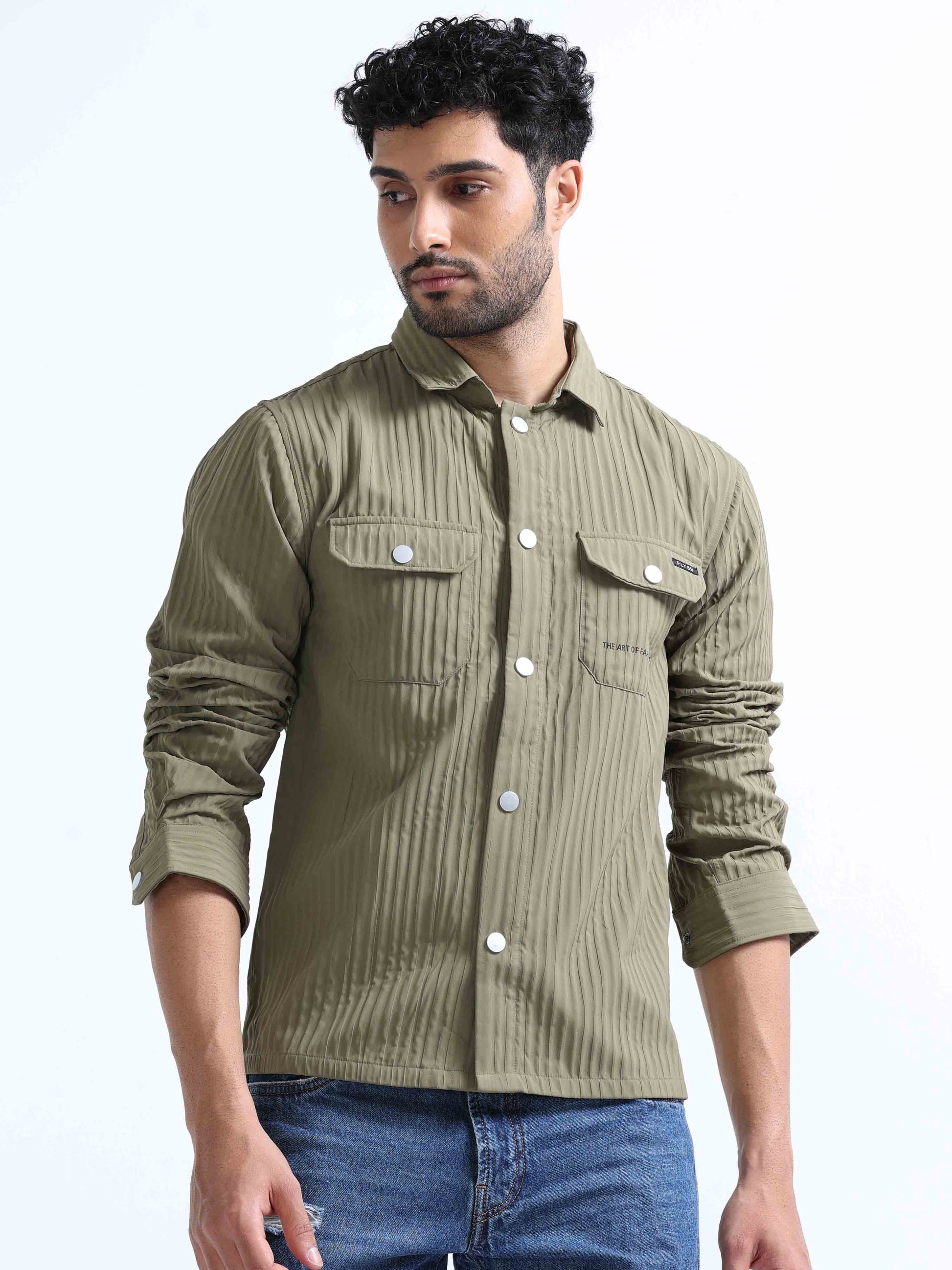 Olive Blend Over Shirt