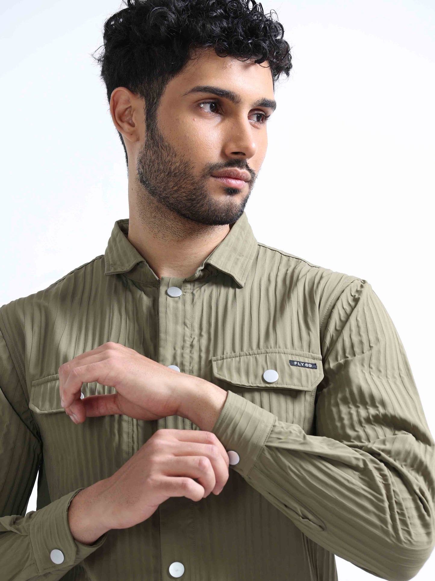 Olive Blend Over Shirt