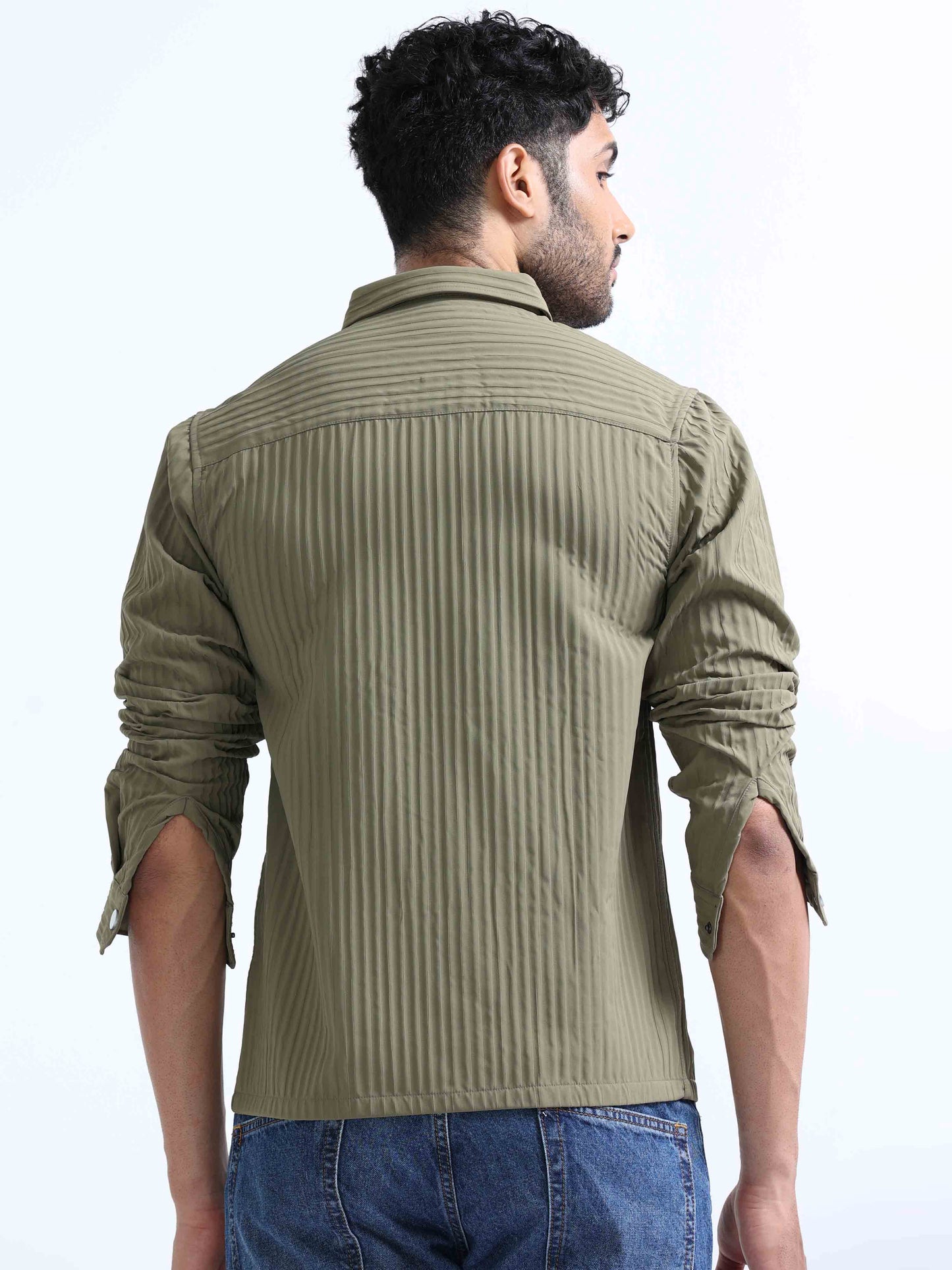 Olive Blend Over Shirt