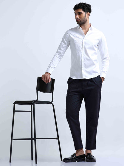 White Full Sleeve Shirt For Men