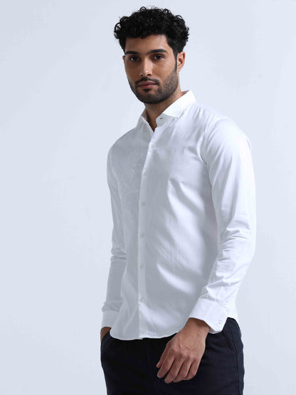 White Full Sleeve Shirt For Men