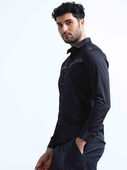 Black Full Sleeve Shirt For Men
