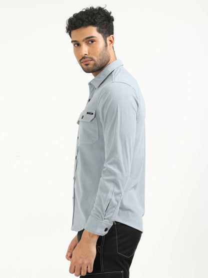 Casper Grey Corduroy Shirt