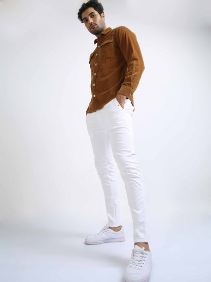 Deep Bronze Corduroy Shirt