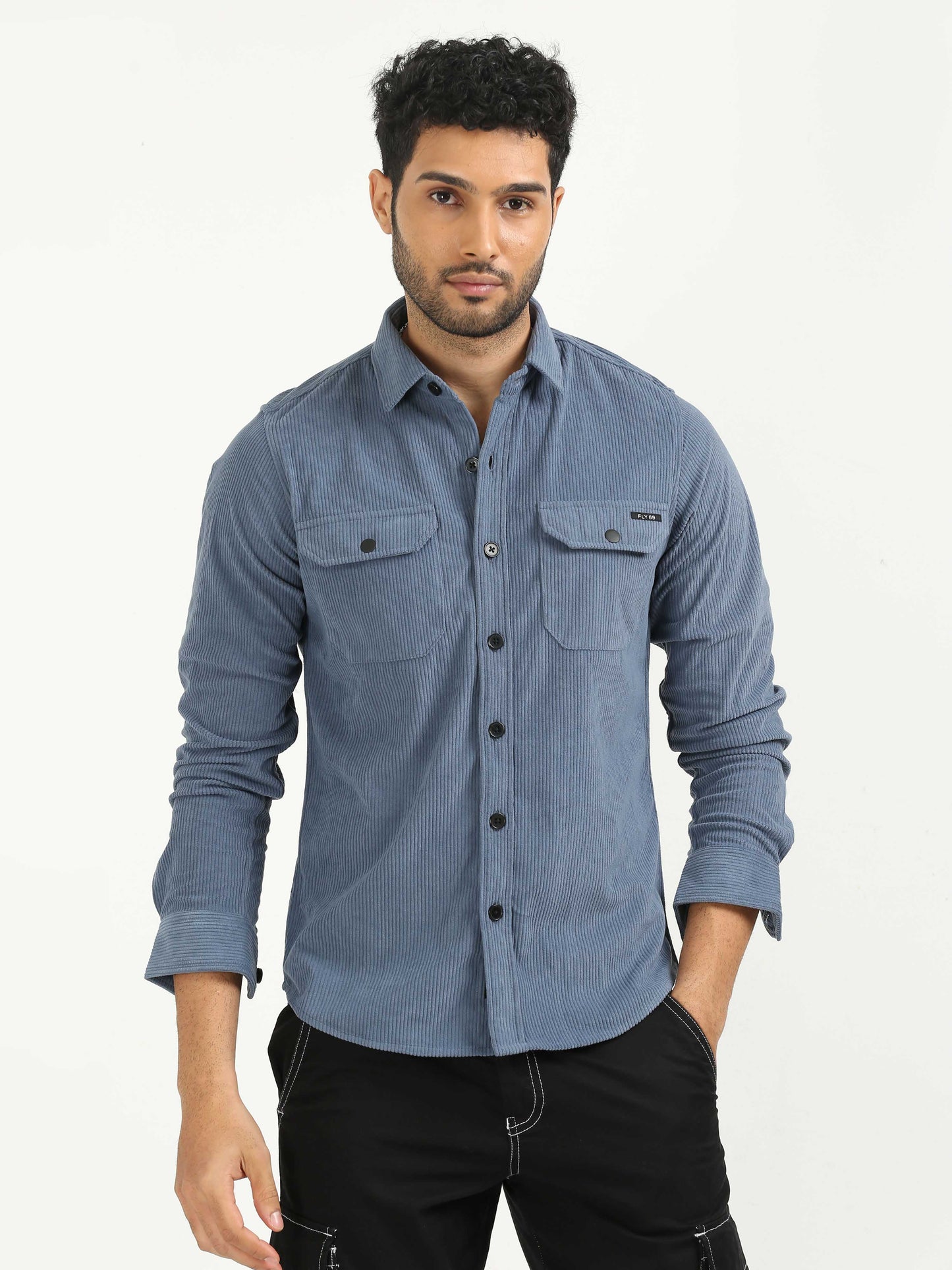 Rock Blue Corduroy Shirt