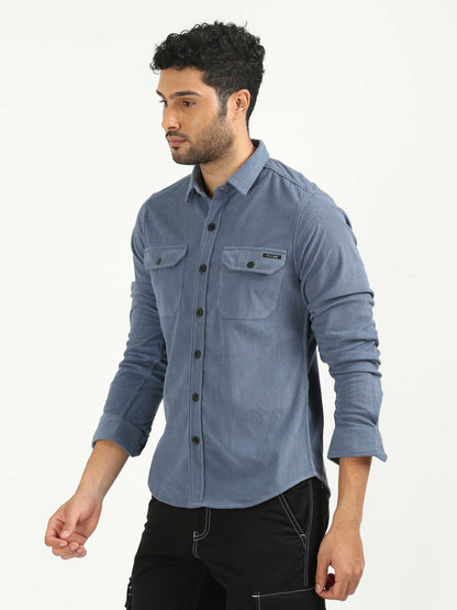 Rock Blue Corduroy Shirt