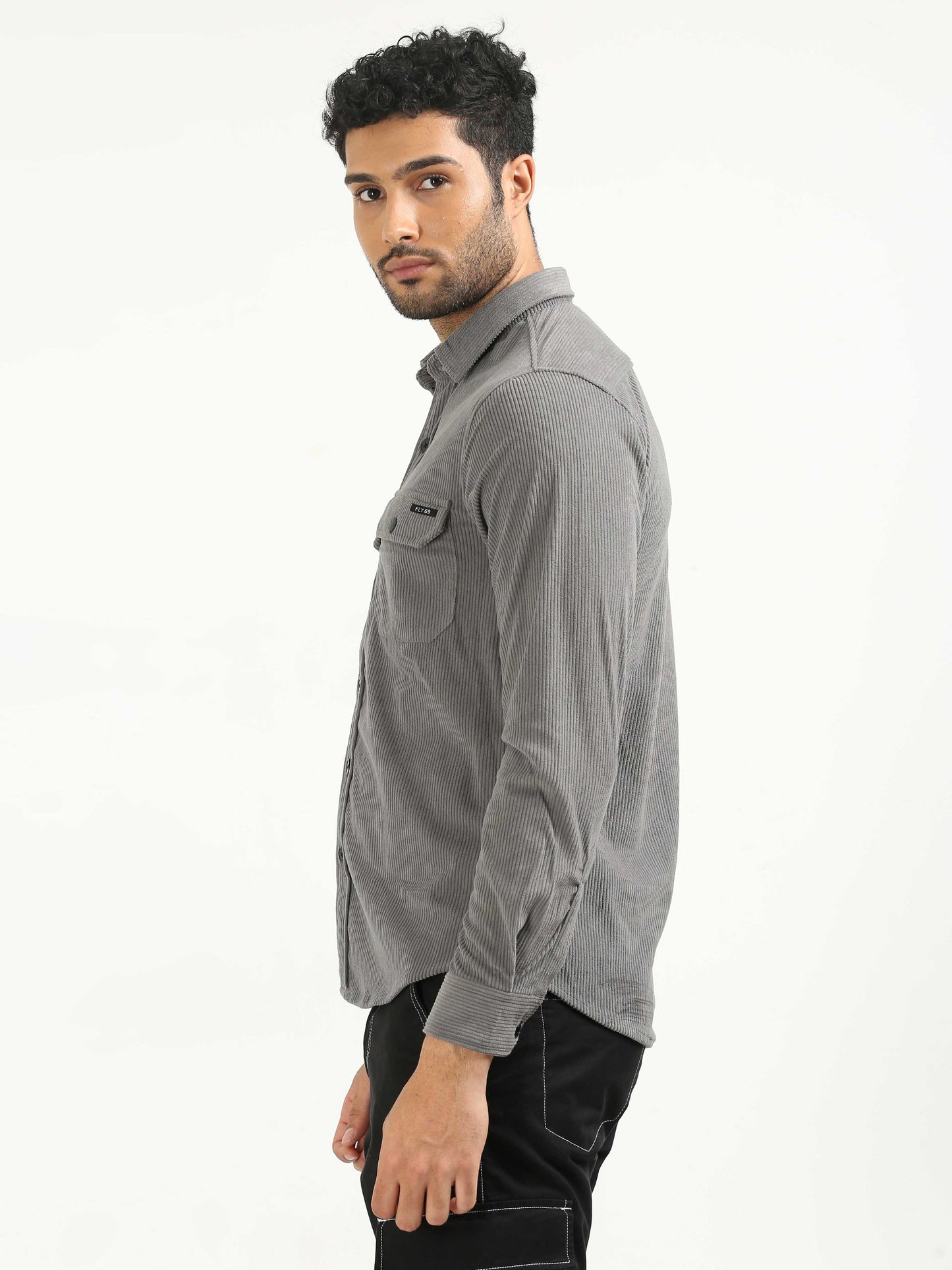 Goose Grey Corduroy Shirt