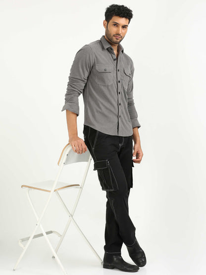 Goose Grey Corduroy Shirt