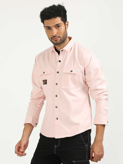 Amour Pink Drop Shoulder Shirt