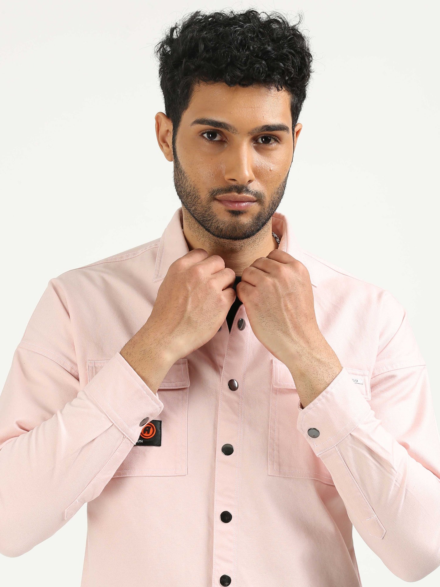 Amour Pink Drop Shoulder Shirt