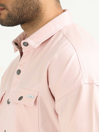 Amour Pink Drop Shoulder Shirt