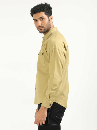 Golden Glow Drop Shoulder Shirt