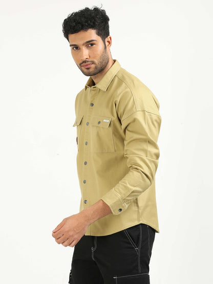 Golden Glow Drop Shoulder Shirt