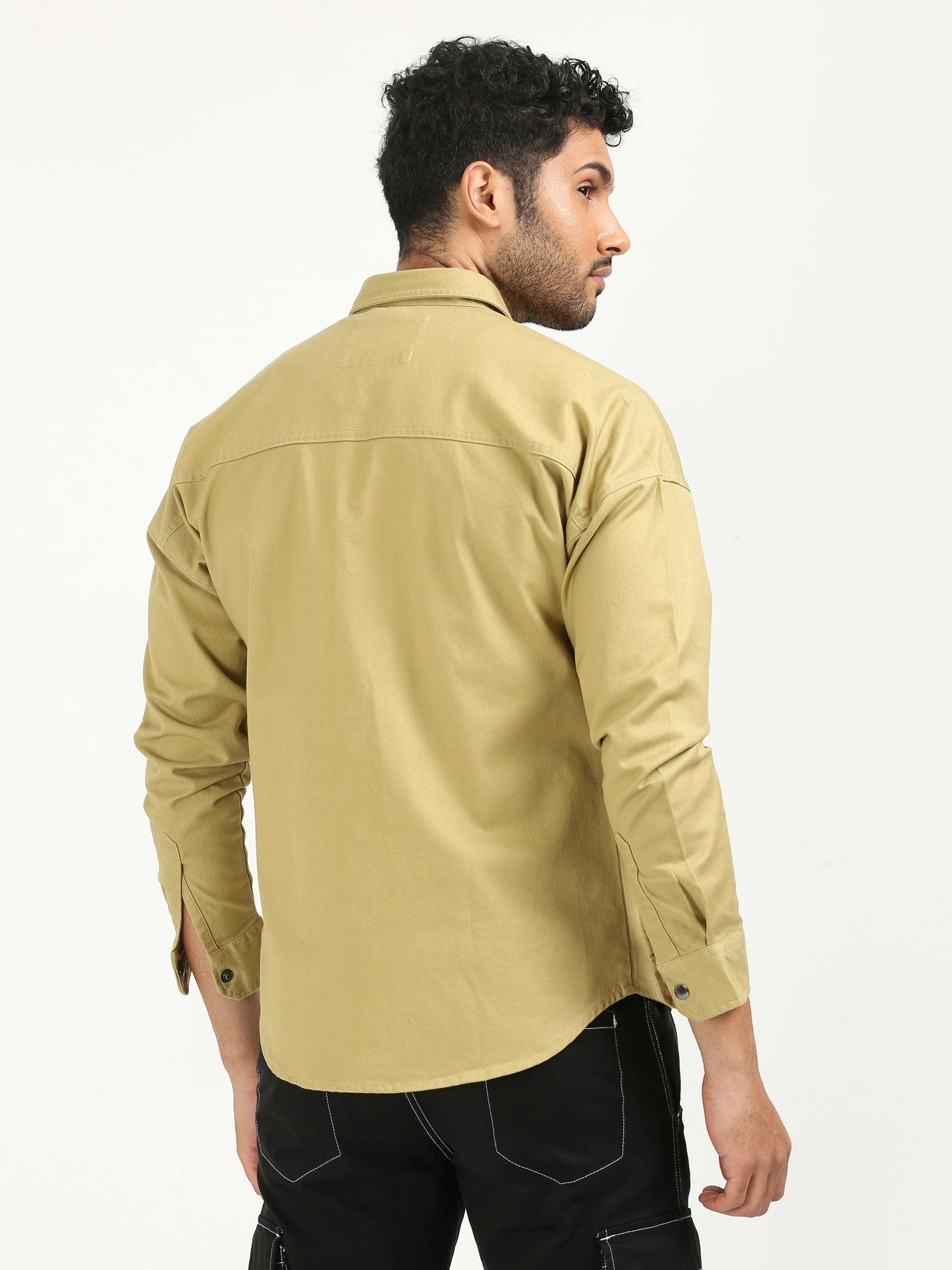 Golden Glow Drop Shoulder Shirt
