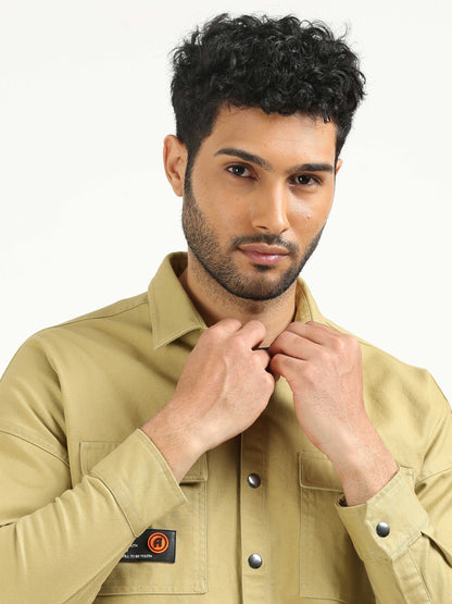 Golden Glow Drop Shoulder Shirt