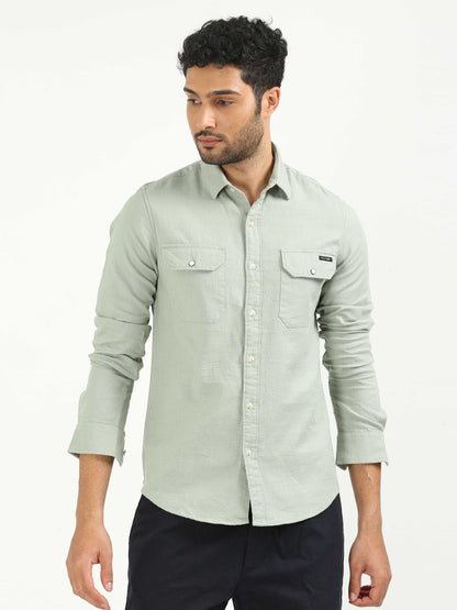 Peppermint Khadi Linen Shirt