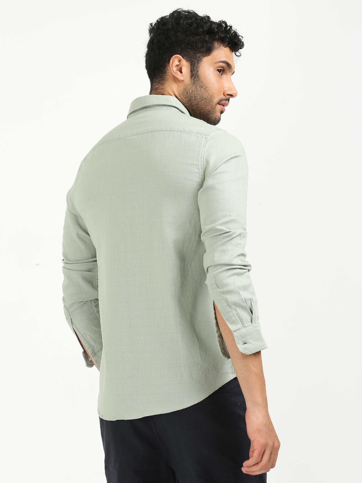 Peppermint Khadi Linen Shirt