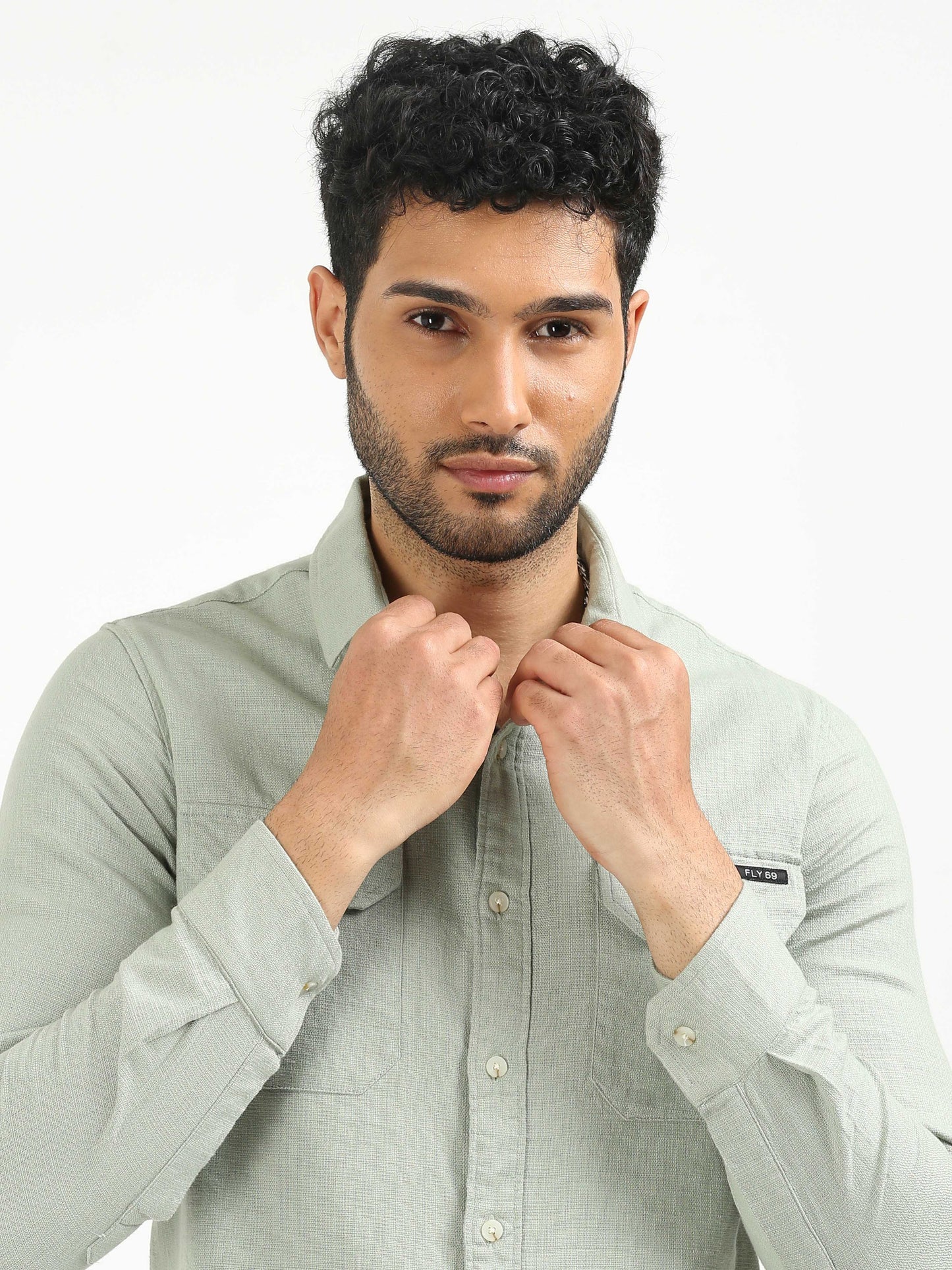 Peppermint Khadi Linen Shirt