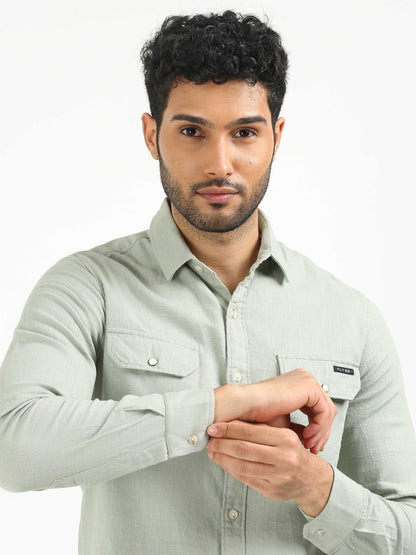 Peppermint Khadi Linen Shirt