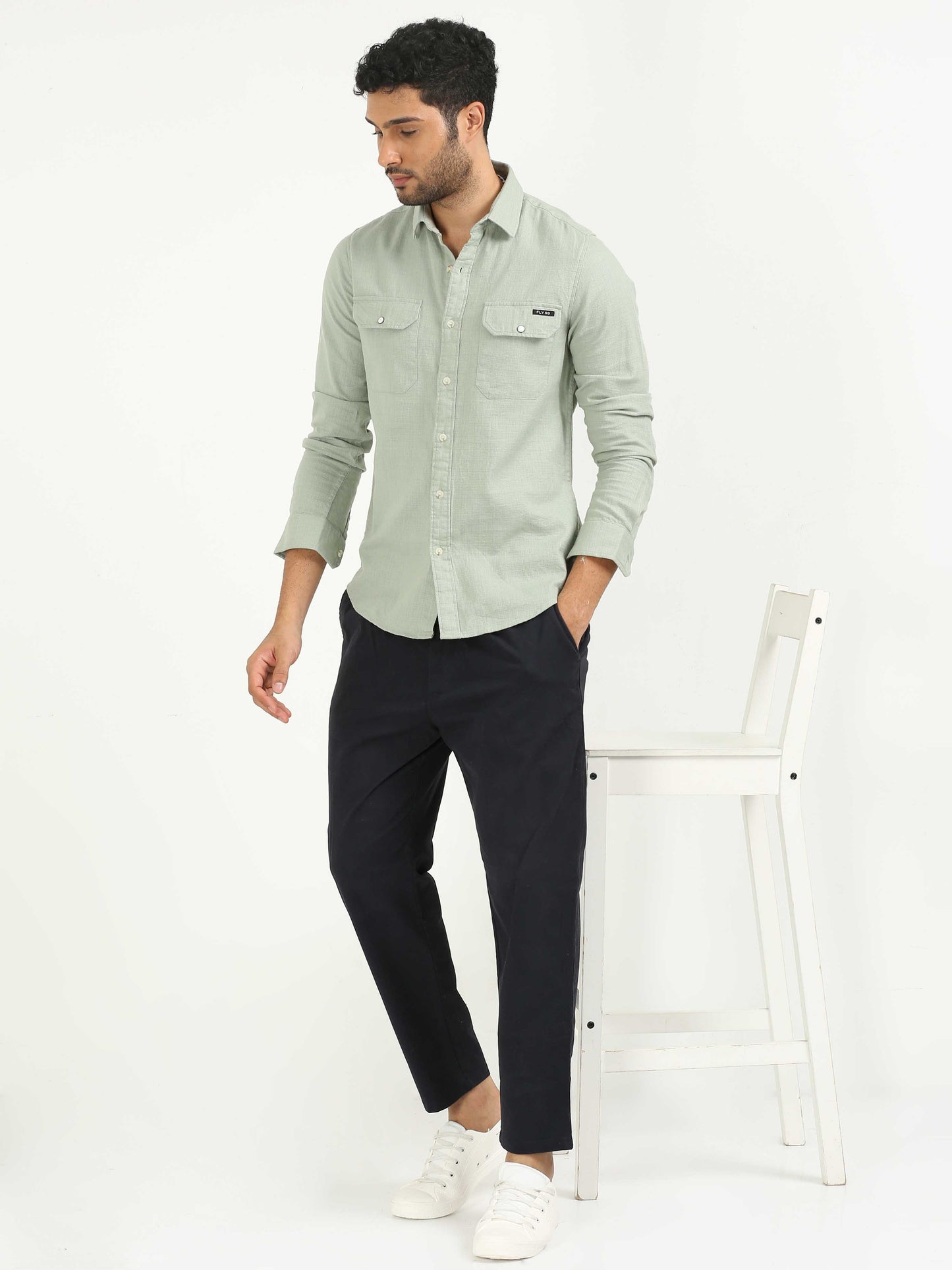 Peppermint Khadi Linen Shirt