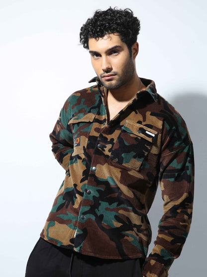 Camoflauge Corduroy Shirt for Men 