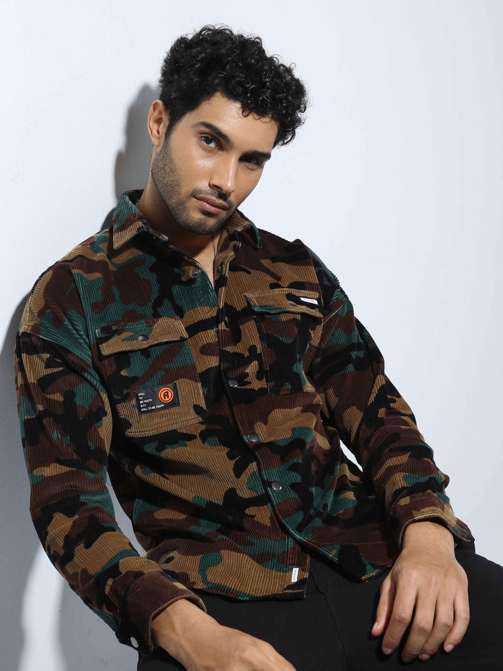 Camoflauge Corduroy Shirt for Men 