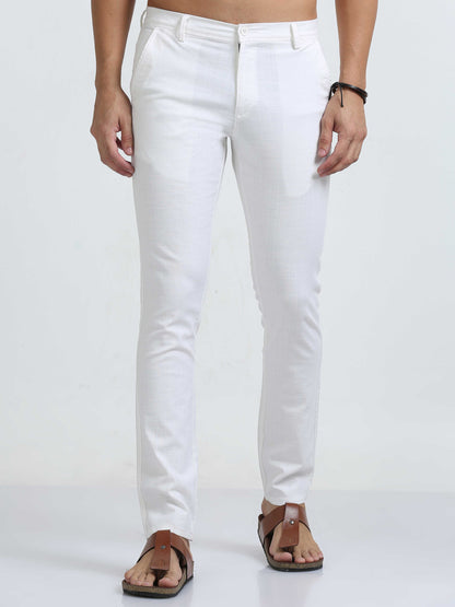 White Linen Trouser