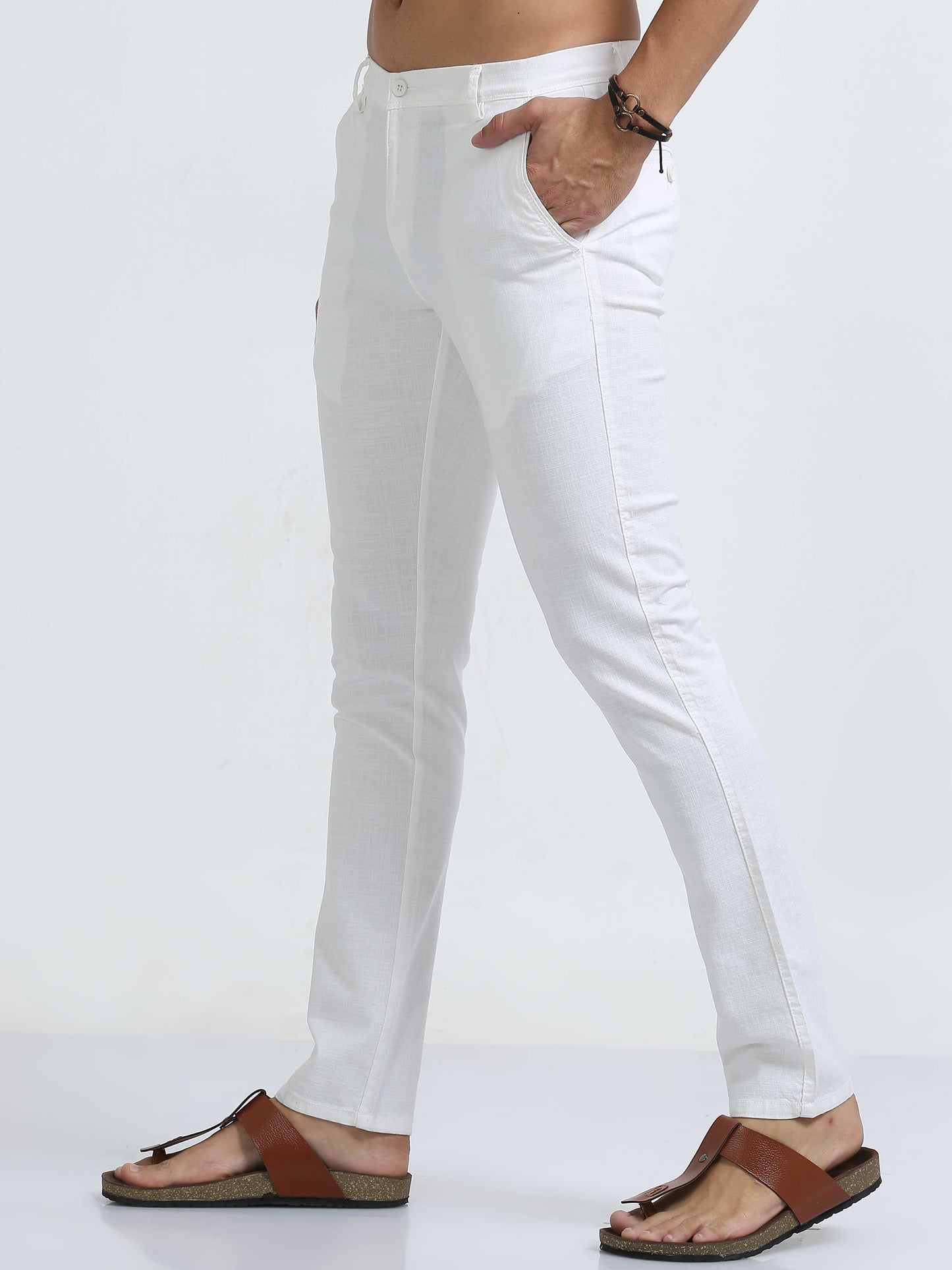 White Linen Trouser