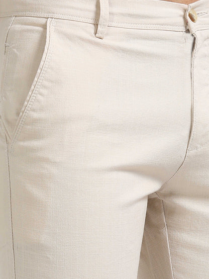 Cream Linen Trouser