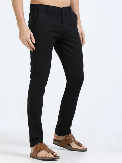 Black Linen Trouser