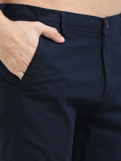 Navy Linen Trouser