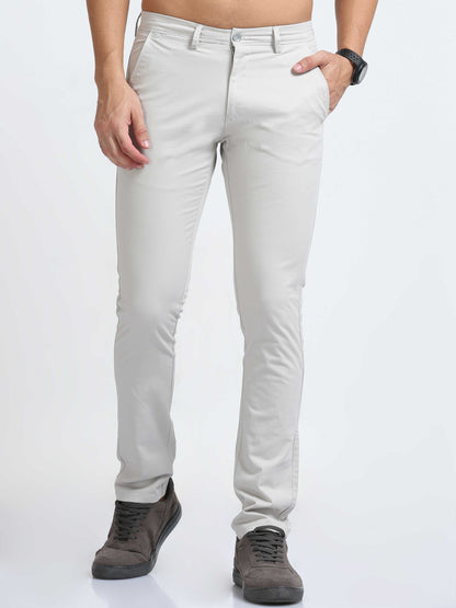 Light Grey Front Coin Pocket Trousers