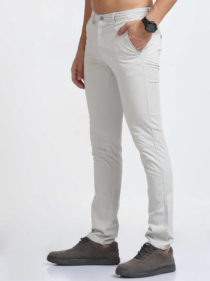 Light Grey Front Coin Pocket Trousers