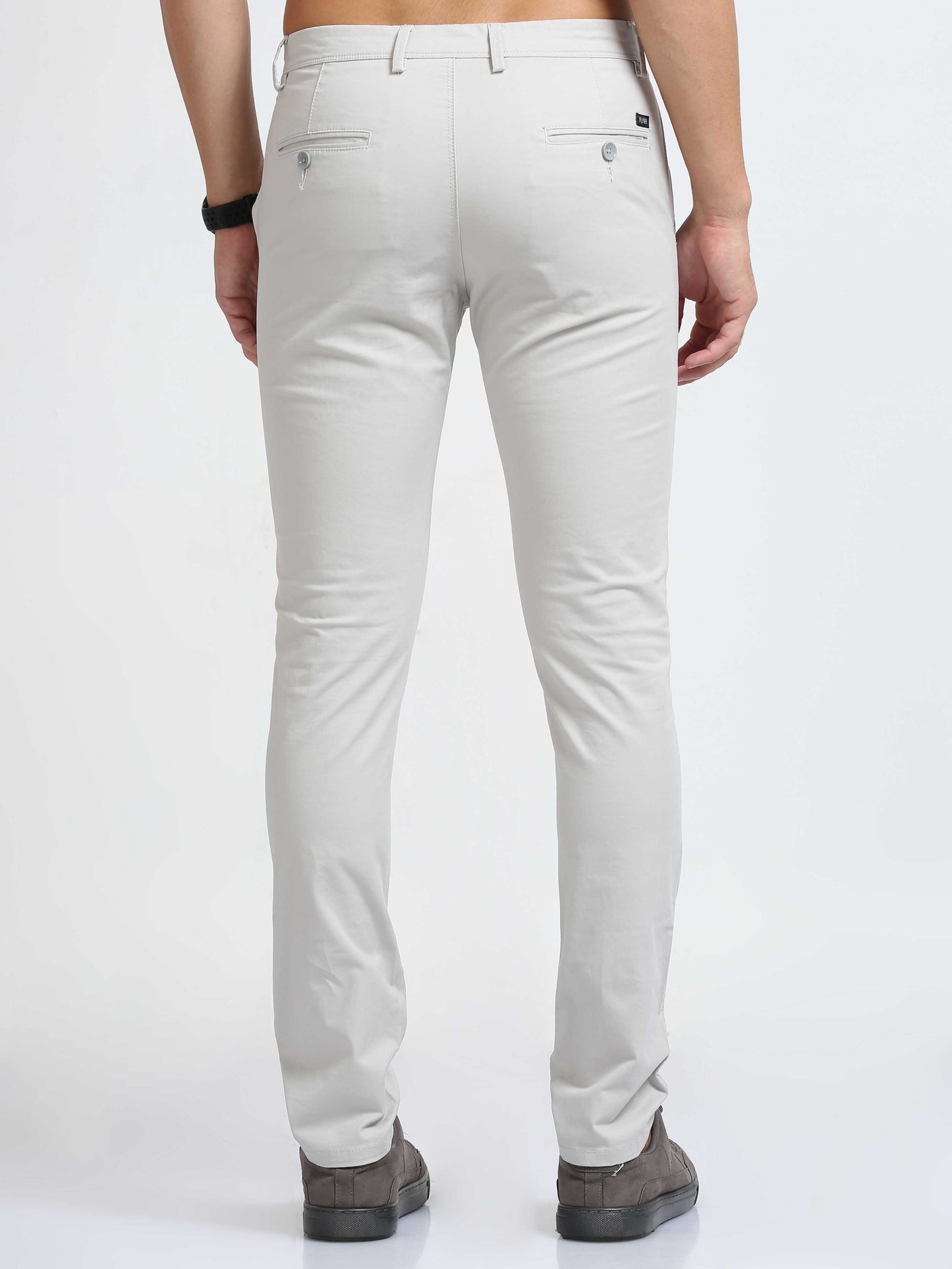 Light Grey Front Coin Pocket Trousers