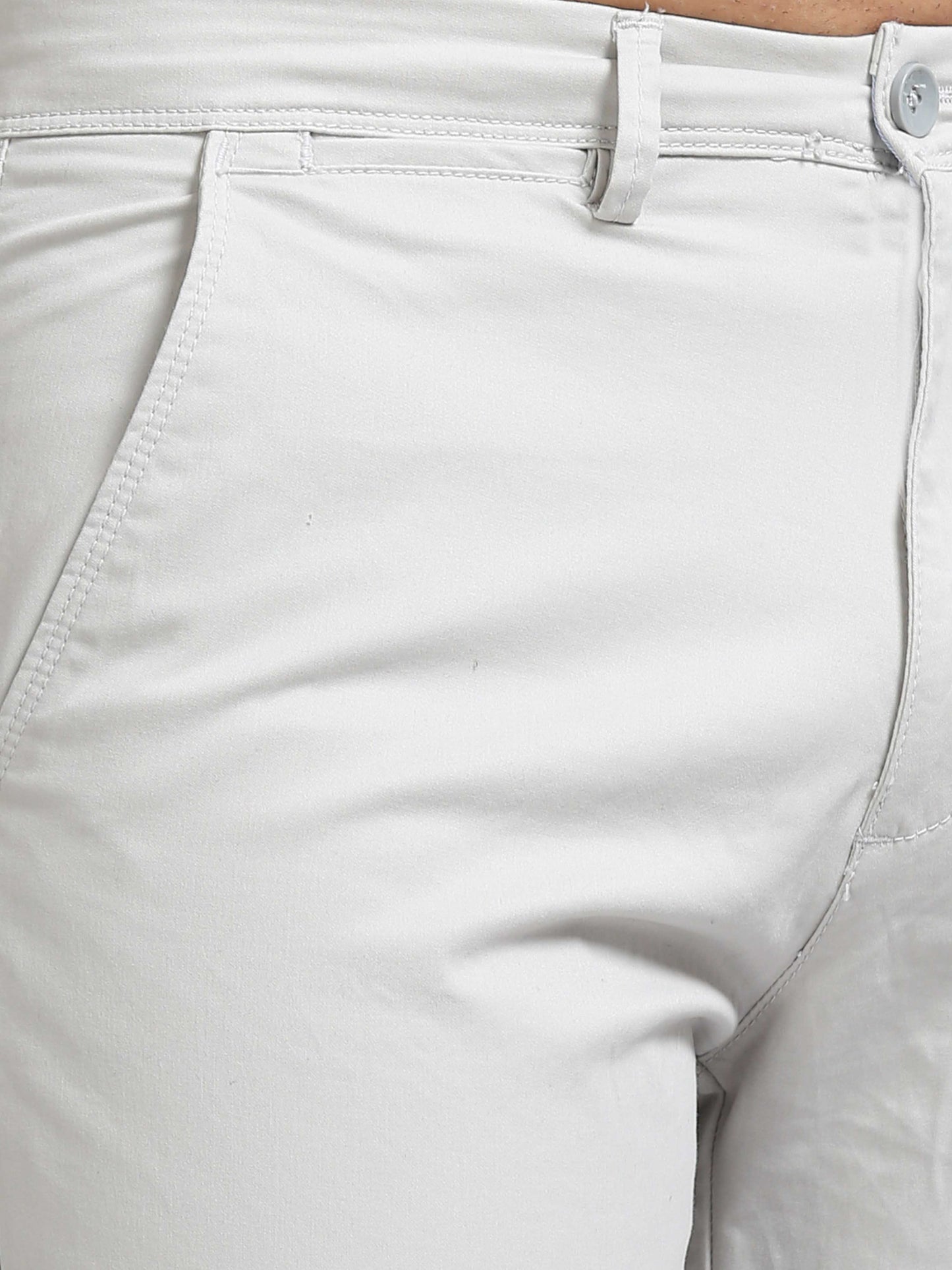 Light Grey Front Coin Pocket Trousers