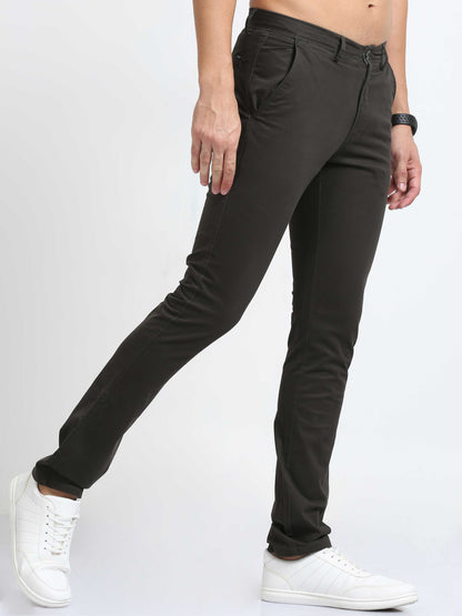 Dark Olive Front Coin Pocket Trousers