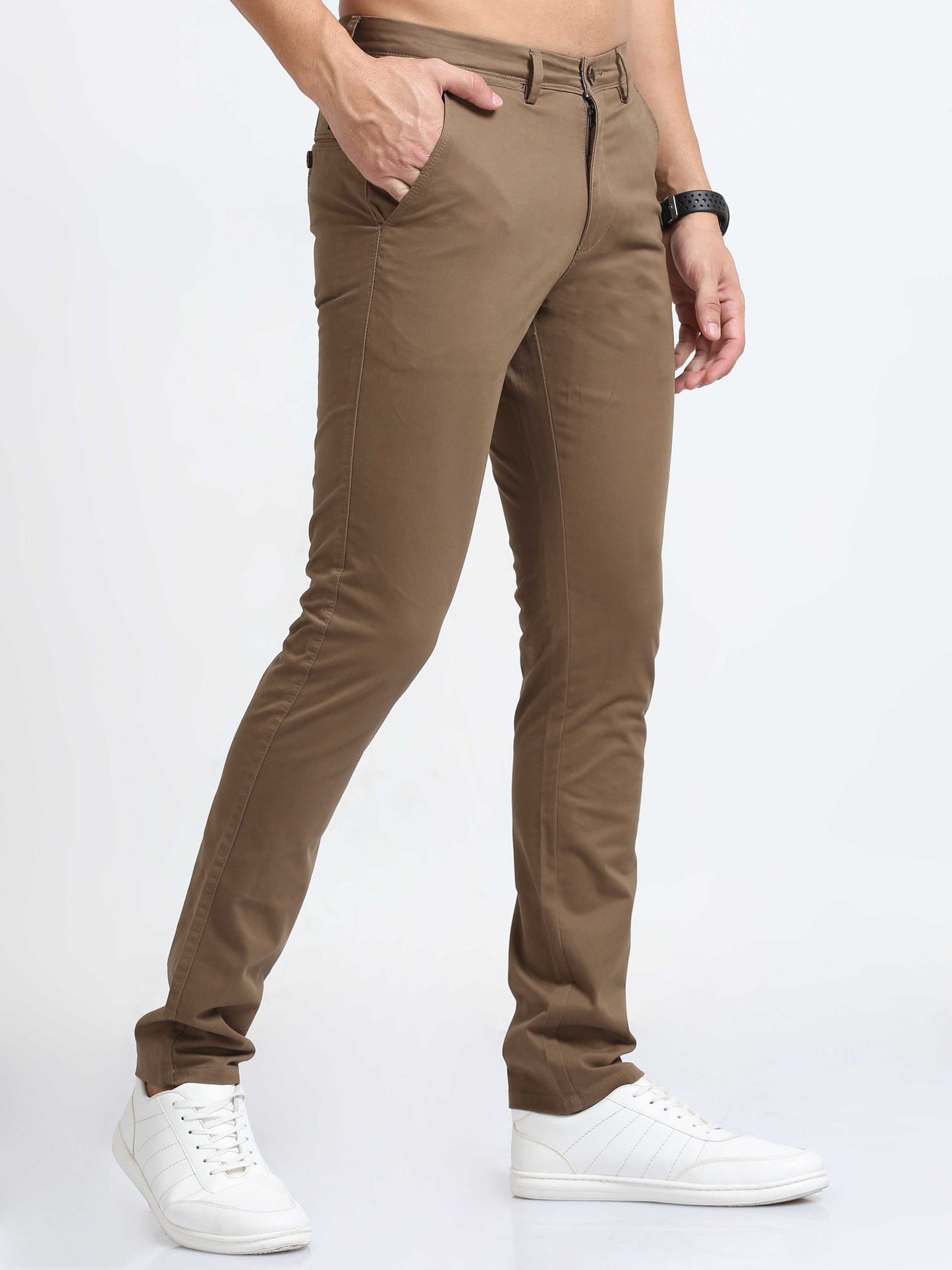 Khaki Front Coin Pocket Trousers